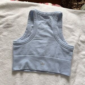 Alo blue cropped tank